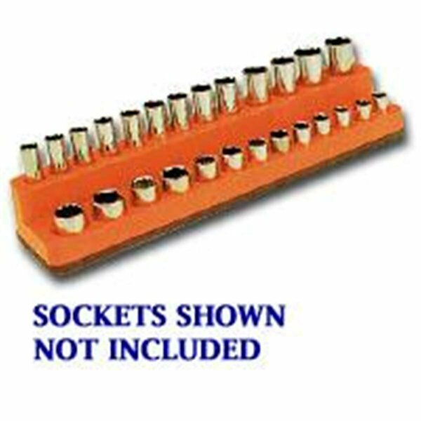 Mechanics Time Savers Mechanics Time Saver  1/4 Inch Drive Magnetic Solar Orange Socket Holder 4-14mm ME93001